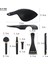 El Oyma Ebony Keman Aksesuarları 4 Parçalı Rölyef Çiçek Kuyruk Yayını, Pegs, Chinrest ve Endpin (Yurt Dışından) 2