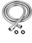Paslanmaz Spiral Duş Başlığı Hortumu, 150 Cm, Gri, Standart G1/2" Bağlantı 6
