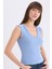 Slim Fit Dar Kesim V Yaka Ribana Atlet E5779AX25SP 7