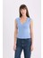 Slim Fit Dar Kesim V Yaka Ribana Atlet E5779AX25SP 10