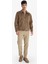 Regular Fit Gömlek Yaka Fermuarlı İç Cepli Süet Mont E8900AX25AU 15