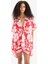 Regular Fit Tropikal Desenli Şifon Plaj Kimono-Fall in Love E8221AX25SP 12