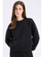 Boxy Fit Bisiklet Yaka Basic Düz Kalın Sweatshirt E9616AX25SP 9