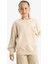 Kız Çocuk Oversize Geniş Kalıp Bisiklet Yaka Baskılı Sweatshirt E6755A825AU 13