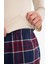 Regular Fit Uzun Boy Kareli Pijama Altı-Fall in Love E7617AX25AU 13