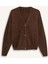Oversize Geniş Kalıp V Yaka Triko Hırka K7886AZ25WN 16