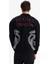 House Of The Dragon Boxy Fit Dik Yaka Fermuarlı Sırt Baskılı Sweatshirt 12
