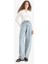 Baggy Fit Yüksek Bel Uzun Jean Yıkamalı Pantolon E9164AX25AU 9