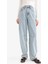 Baggy Fit Yüksek Bel Uzun Jean Yıkamalı Pantolon E9164AX25AU 11
