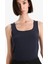 Slim Fit Dar Kesim Basic Düz Kare Yaka Atlet C2622AX25AU 10