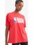 Fit NBA Wordmark Oversize Geniş Kalıp Baskılı Kısa Kollu Tişört V9082AZ25SP 8