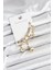 Pirinç Gold Renk Ay Model Kadın Set Küpe - TJ-BKP11219 1