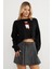 Ayıcık Nakışlı Oversize Crop Kazak 1