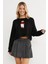 Ayıcık Nakışlı Oversize Crop Kazak 3