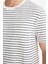 Regular Fit Bisiklet Yaka Çizgili Kısa Kollu Tişört E8198AX25AU 11
