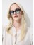 Kadın Yuvarlak Şeffaf Plastik Çerçeve Degrade Cam UV Güneş Gözlüğü F0614AXNS 7