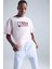 %100 Pamuk DeFactoFit NBA Wordmark Oversize Geniş Kalıp Bisiklet Yaka Sporcu Kısa Kollu Tişört E8865AX25AU 9