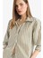 Loose Fit Çizgili Poplin Uzun Kollu Gömlek F0403AX25SM 10