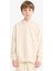 Erkek Çocuk Basic Düz Kapüşonlu Okul Sweatshirt E9558A825AU 10