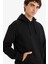 Regular Fit Kapüşonlu İçi Yumuşak Tüylü Kanguru Cepli Basic Düz Sweatshirt X8283AZ25AU 11