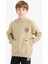 Erkek Çocuk Kapüşonlu Baskılı Okul Sweatshirt E9572A825AU 10