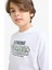 Erkek Çocuk Bisiklet Yaka Baskılı Uzun Kollu Tişört E9498A825AU 13