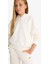 Kız Çocuk Relax Fit Kapüşonlu Basic Düz Sweatshirt F0008A825AU 10