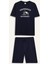 Regular Fit Pijama Takımı Baskılı Kısa Kollu Üst Şort E7150AX25SM 12