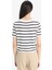 Regular Fit Bisiklet Yaka Çizgili Kısa Kollu Triko Hırka D6268AX25AU 12