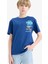 Erkek Çocuk Bisiklet Yaka Baskılı Kısa Kollu Tişört F0179A825SM 10