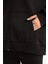 Oversize Geniş Kalıp Kapüşonlu Fermuarlı Sweatshirt V4233AZ25WN 9