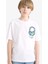 Erkek Çocuk Bisiklet Yaka Baskılı Kısa Kollu Tişört F0177A825SM 13