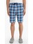 Regular Fit Kareli Cepli Şort Pijama Altı E7190AX25HS 10