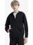 Erkek Çocuk Basic Düz Kapüşonlu Okul Fermuarlı Sweatshirt E9575A825AU 12