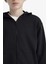 Erkek Çocuk Basic Düz Kapüşonlu Okul Fermuarlı Sweatshirt E9575A825AU 14