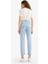 Mary Vintage Straight Fit Yüksek Bel Bilek Boy Jean Yıkamalı Pantolon 13