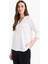 Regular Fit Kaçık Yaka Basic Düz Yarım Kollu Bluz F1752AX25SP 8