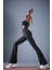 Fit Flare Fit Beli Saran İç Göstermeyen Toparlayıcı Yüksek Bel İspanyol Paça Standart Boy Sporcu Eşofman Altı C9192AX25AU 12