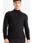 Slim Fit Dar Kesim Balıkçı Yaka Basic Düz Triko Kazak R1127AZ25WN 7