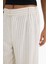 Culotte Yüksek Bel Geniş Paça Pensli Keten Karışımlı Pantolon F1855AX25SP 11