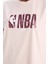 %100 Pamuk DeFactoFit NBA Wordmark Oversize Geniş Kalıp Bisiklet Yaka Sporcu Kısa Kollu Tişört E8865AX25AU 15