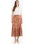Regular Fit Beli Lastikli Desenli Midi Etek F1158AX25SM 10
