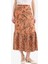Regular Fit Beli Lastikli Desenli Midi Etek F1158AX25SM 12
