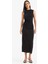 Bodycon Vücudu Saran Dik Yaka Basic Düz Kolsuz Maxi Abiye Elbise F1846AX25SM 7
