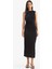 Bodycon Vücudu Saran Dik Yaka Basic Düz Kolsuz Maxi Abiye Elbise F1846AX25SM 8