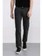 %100 Pamuk Relax Fit Rahat Kesim Düz Paça Kargo Cepli Jean Pantolon F2372AX25SP 11