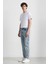 Slim Tapered Fit Dar Kalıp Normal Bel Daralan Paça Jean Pantolon F2324AX25SP 10