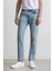 Slim Tapered Fit Dar Kalıp Normal Bel Daralan Paça Jean Pantolon F2324AX25SP 14