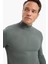 Slim Fit Dar Kesim Balıkçı Yaka Basic Düz Triko Kazak R1127AZ25WN 9