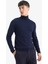 Slim Fit Dar Kesim Balıkçı Yaka Basic Düz Triko Kazak R1124AZ25WN 8